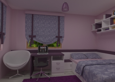 Младежка стая в цвят виола и бяло